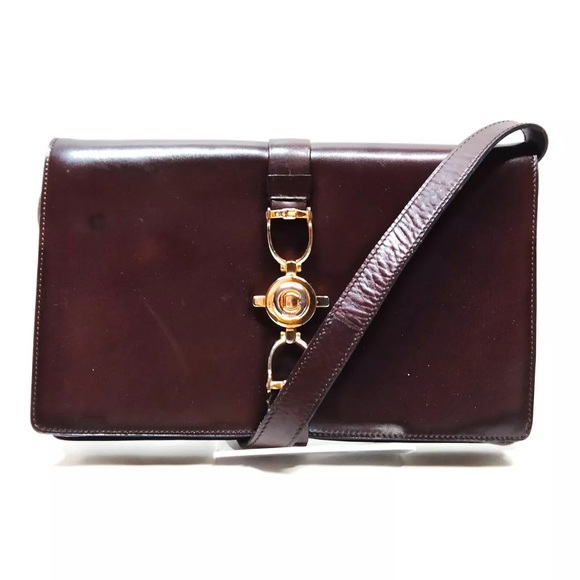 Celine Handbags - CELINE Shoulder Bag  Brown Leather